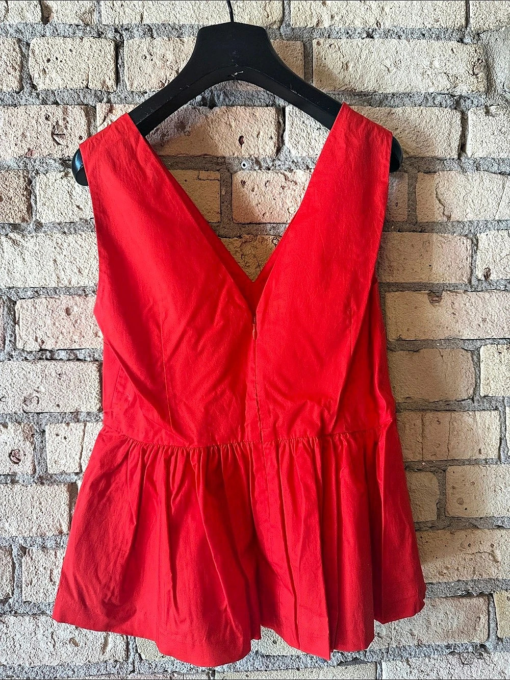 J.Crew V-Neck Sleeveless Peplum Top